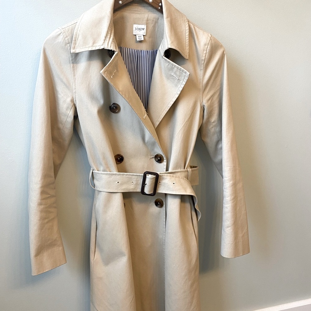 J. Crew Women's Tan Trench Coat